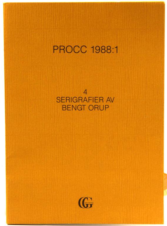 BENGT ORUP, mapp med 4 serigrafier, sign o numr 75/200.