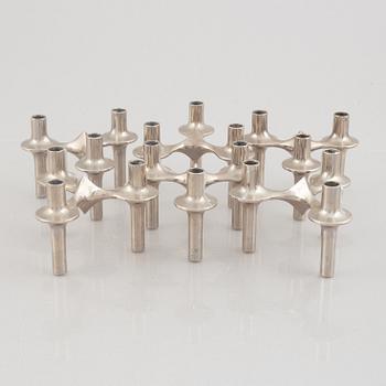 Caesar Stoffic & Fritz Nagel, candlesticks, 6 pcs, Germany.