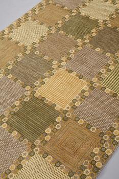 Barbro Nilsson, A CARPET, "Gråingen" probably, knotted pile, ca 223 x 144,5 cm, signed AB MMF BN.