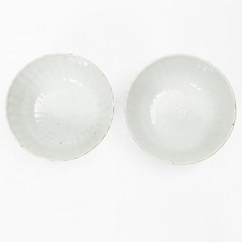 Parti, porslin, nio delar. Kina, 1900-tal.