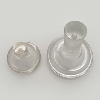 Tapio Wirkkala, vaser, 2, st, modell 3552, "Sopp" signerade Tapio Wirkkala, Iittala -57 och Tapio Wirkkala Iittala.