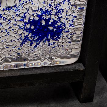 MONICA BACKSTRÖM, three glass sculptures, signed, Kosta Boda.