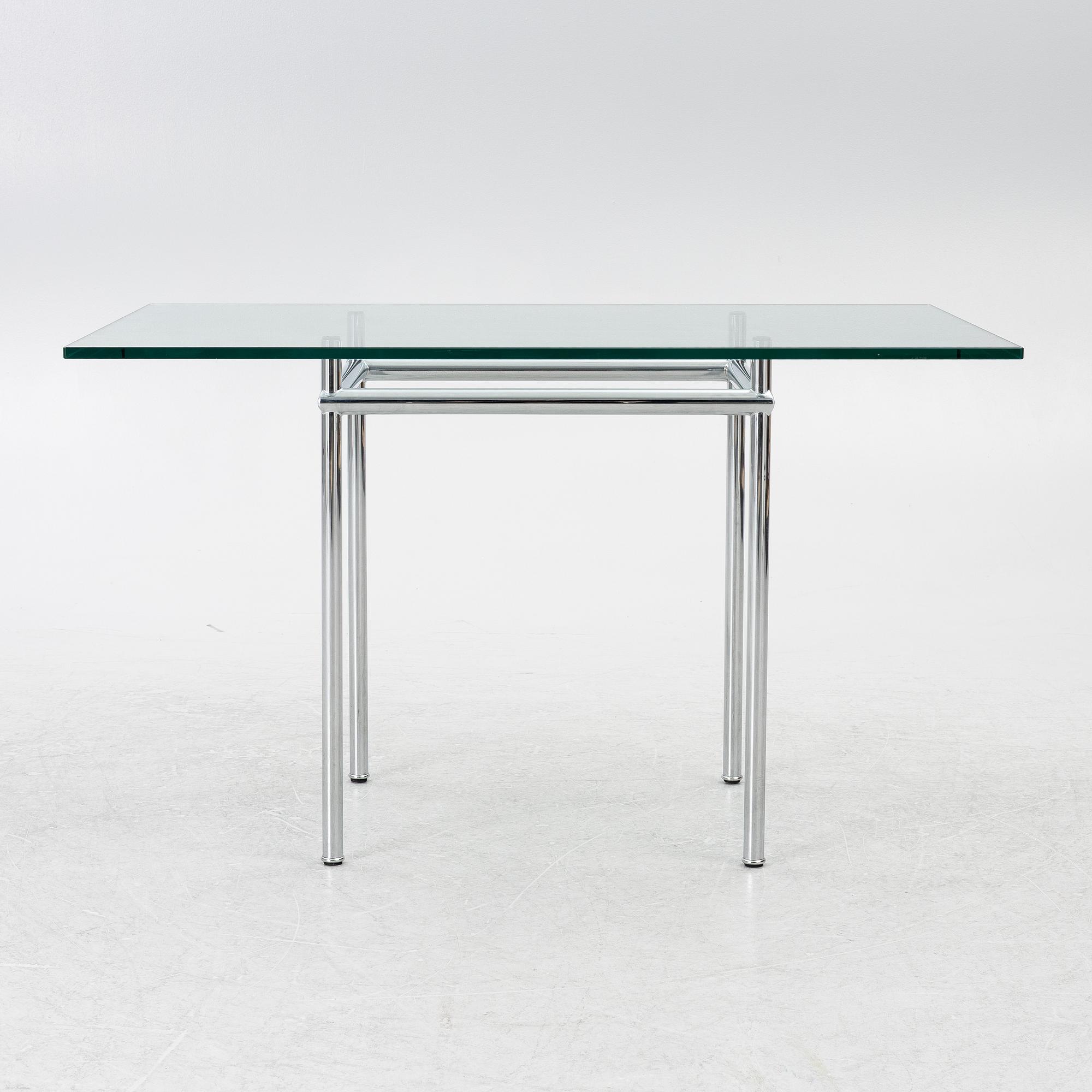 Le Corbusier (Charles-Édouard Jeanneret), a model 'LC12' dining table, Cassina, Italy.