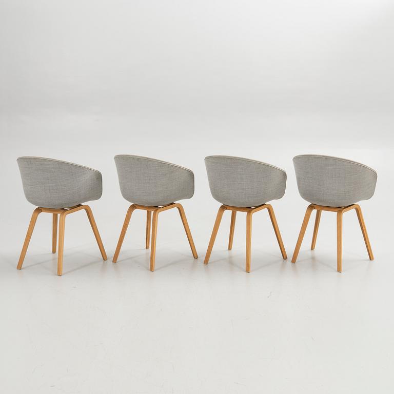 Stolar, 4 st, "About a Chair 23", HAY, 2000-tal.