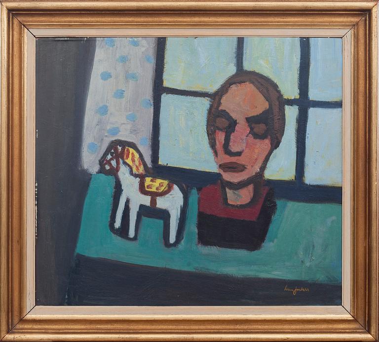 IVAN JORDELL, olja på pannå, signerad.