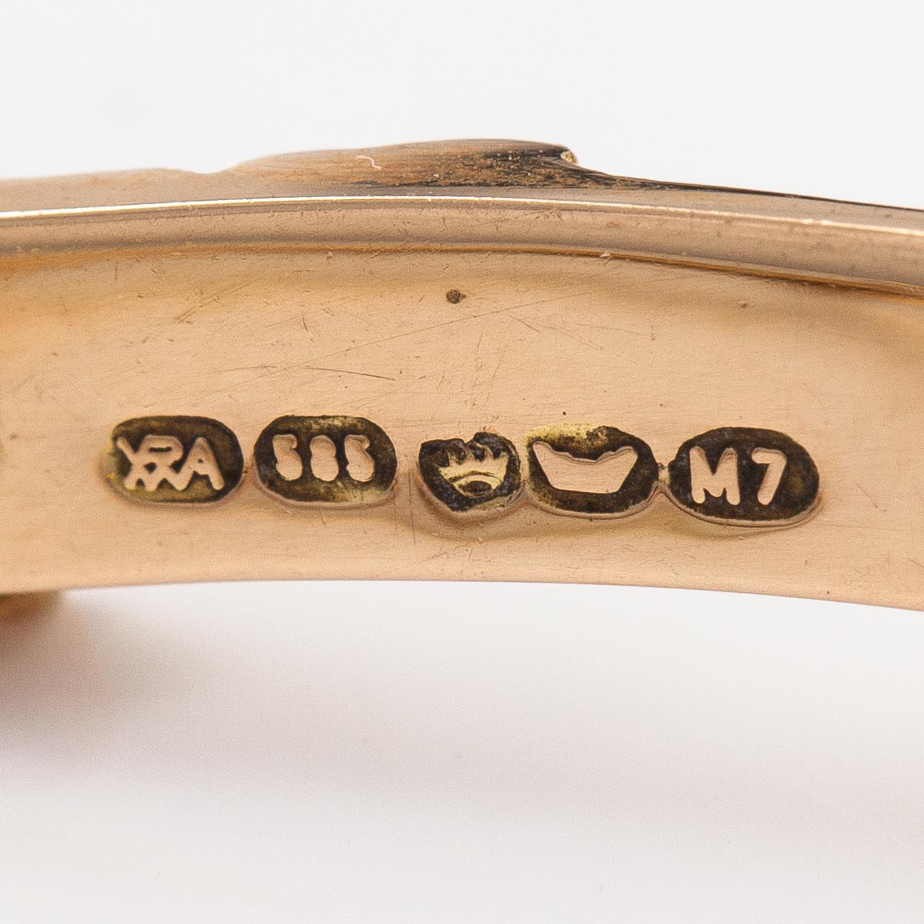 Björn Weckström, Kaulakoru "Tunturi", 14K kultaa. Lapponia 1965.