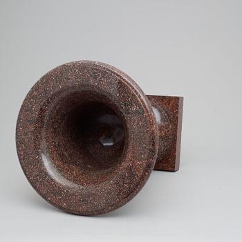A Swedish Empire 19th century porphyry urn.