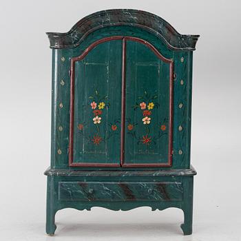 A cabinet, 18th Century.