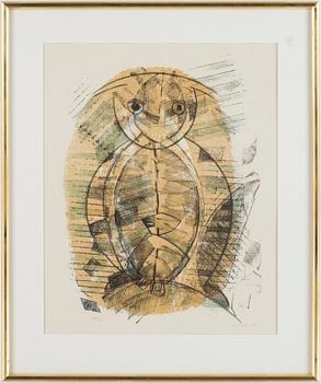 Max Ernst · MAX ERNST, färglitografi, signerad o numrerad 169/200.