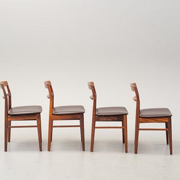A second half of the 20th Century five piece dining suite, Vejle Stole & Möbelfabrik, Denmark.