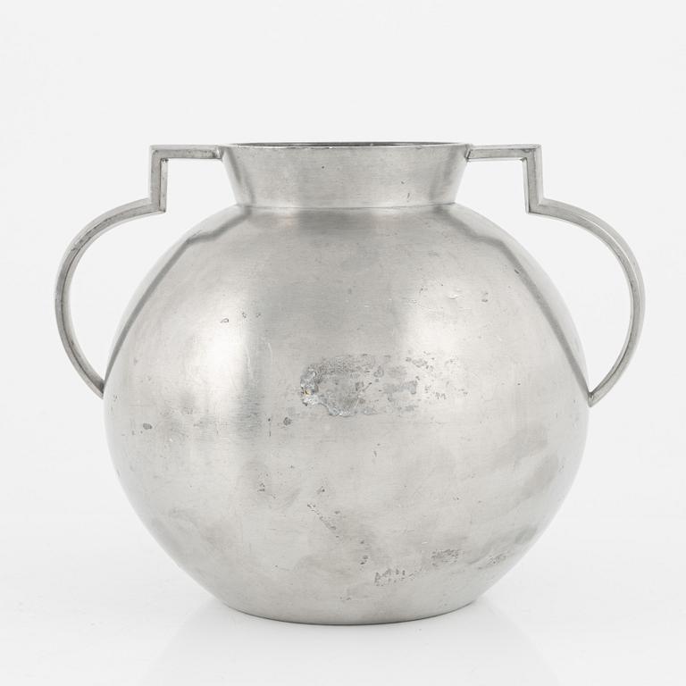 Three pewter vases, bearing the mark of GAB, Stockholm, 1933-35.