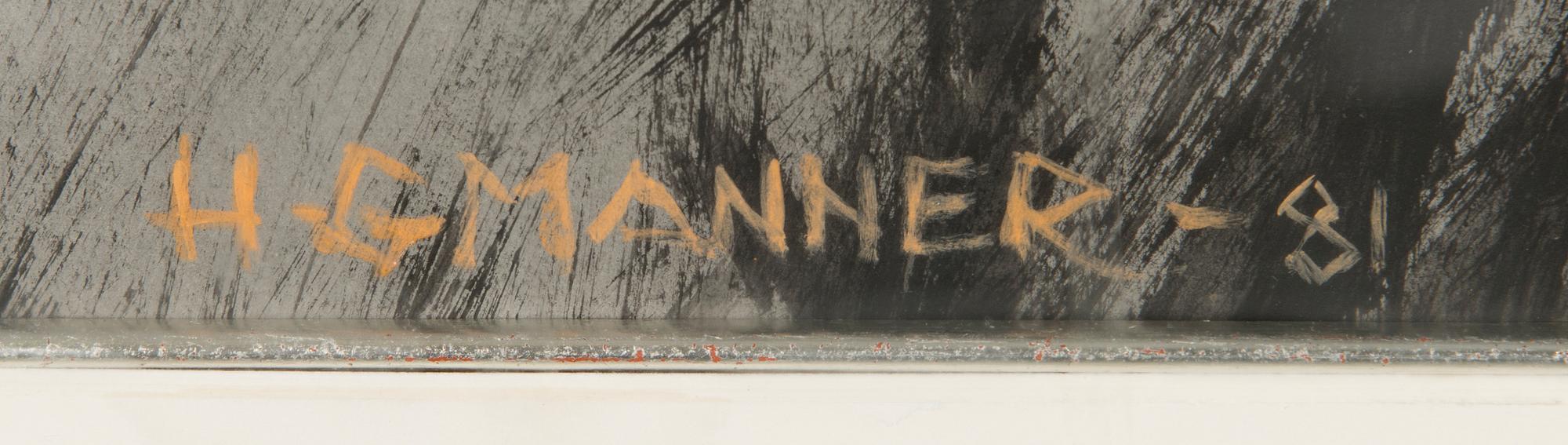 HANNU-KUSTAA MANNER, gouache, signerad och daterad -81.