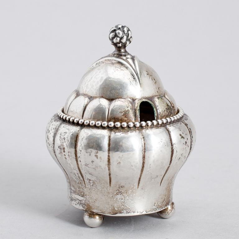 SALTKAR, silver, Georg Jensen, Köpenhamn, tidigt 1900-tal.
