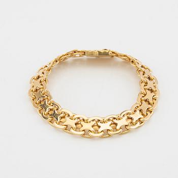 Armband x-länk 18K guld, G. Dahlgren & Co Malmö 1963.