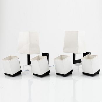 Stéphane Davidts, a group of 4+2 wall lights, Davidts Ligtning, 21st Century.
