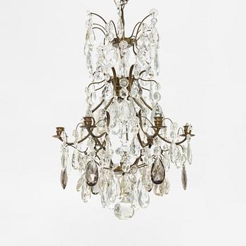 A chandelier, Rococo style, mid-20th century.