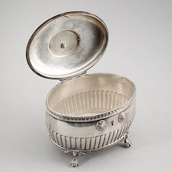 SOCKERSKRIN, silver, K Andersson, Stockholm 1918. Vikt ca 506 gram.