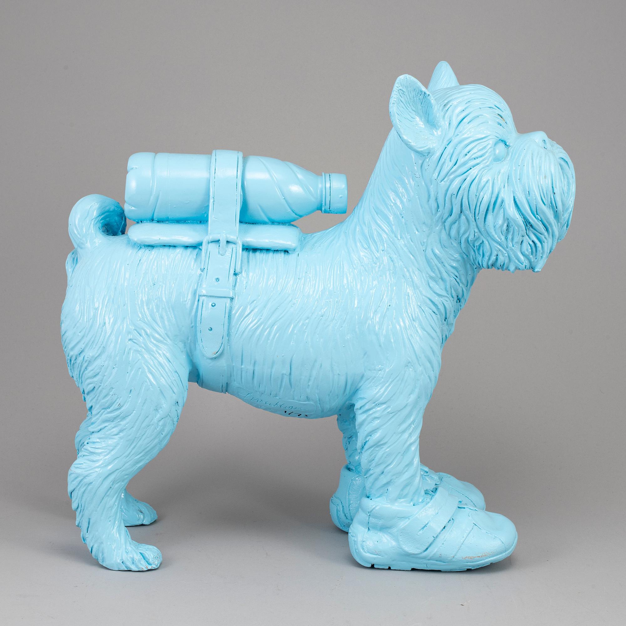 WILLIAM SWEETLOVE, "Cloned Griffon Bruxellois with pet bottle", signed and numbered 1/75.