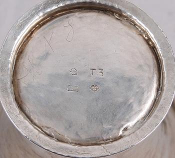 BÄGARE, silver, Daniel Hedberg, Eksjö 1825.