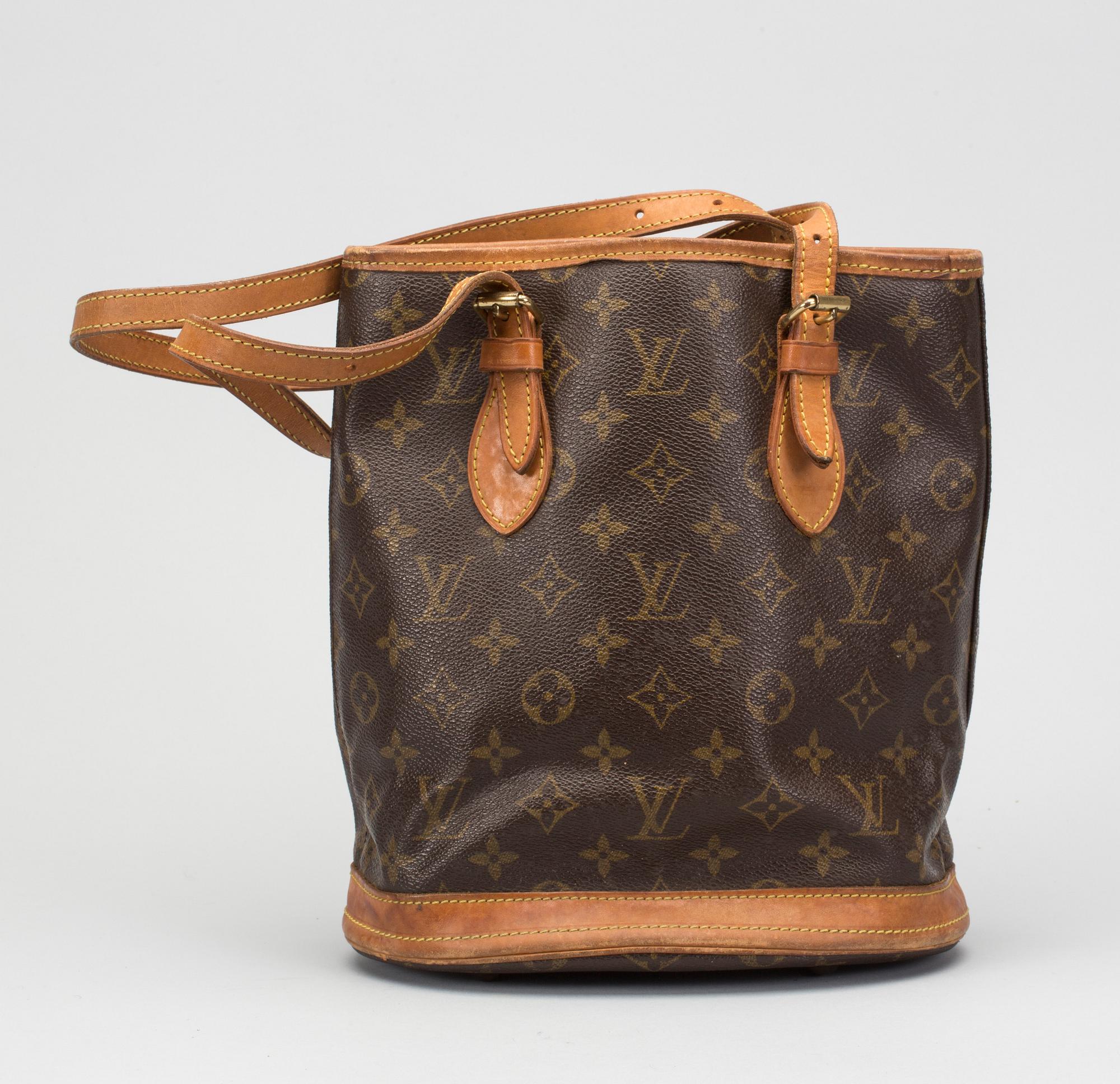 HANDVÄSKA. Louis Vuitton, "Bucket".