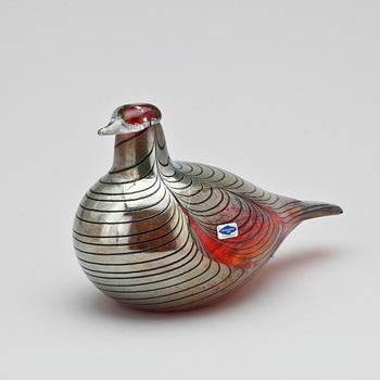 FIGURIN, glas, Oivo Toikka, Nuutajärvi, signerad.