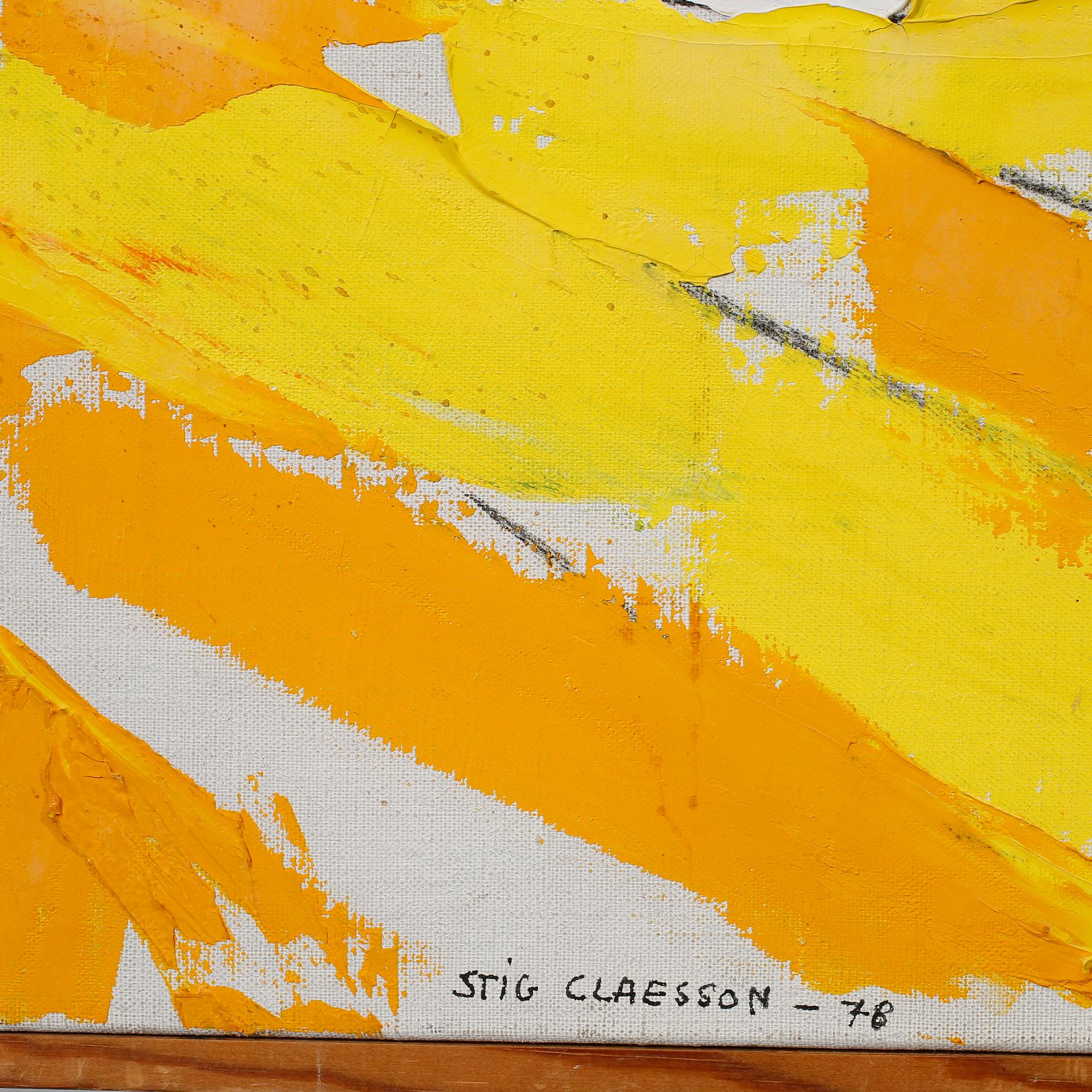 STIG CLAESSON (SLAS), olja på duk, signerad och daterad -78.