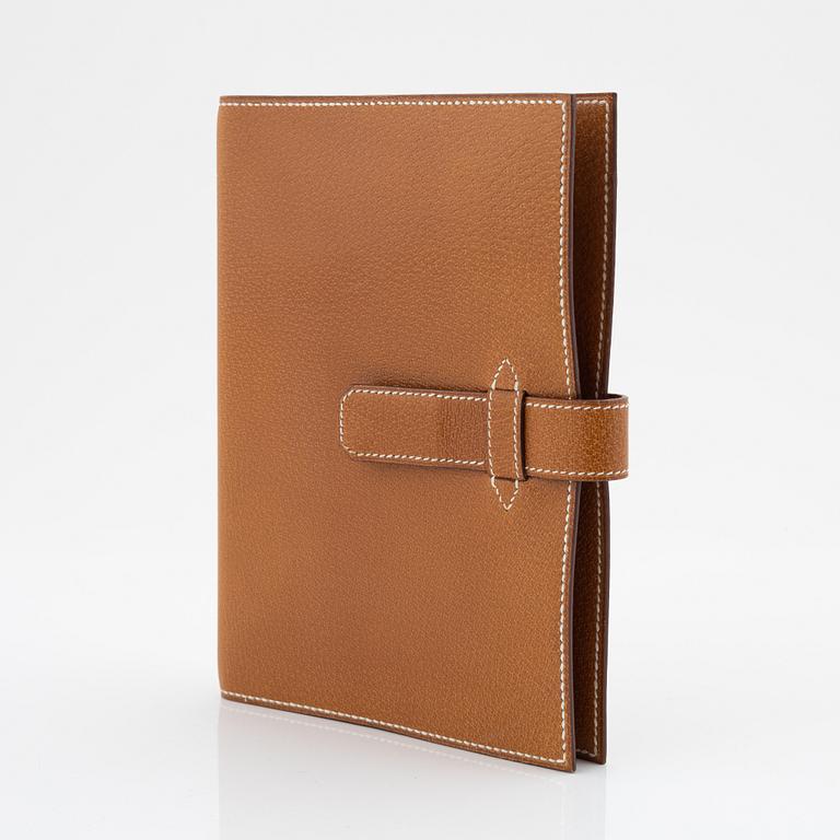 Hermès, a whisky pigskin agenda/notebook, 1995.