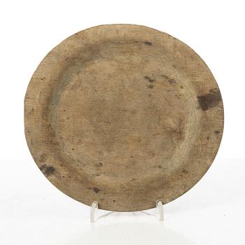 Wooden discs, 7 pcs. Folk art, 19th century.