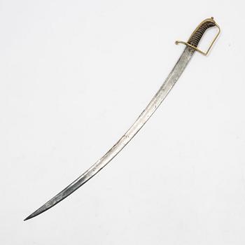 A Swedish sabre end of the 18th Century, with scabbard.