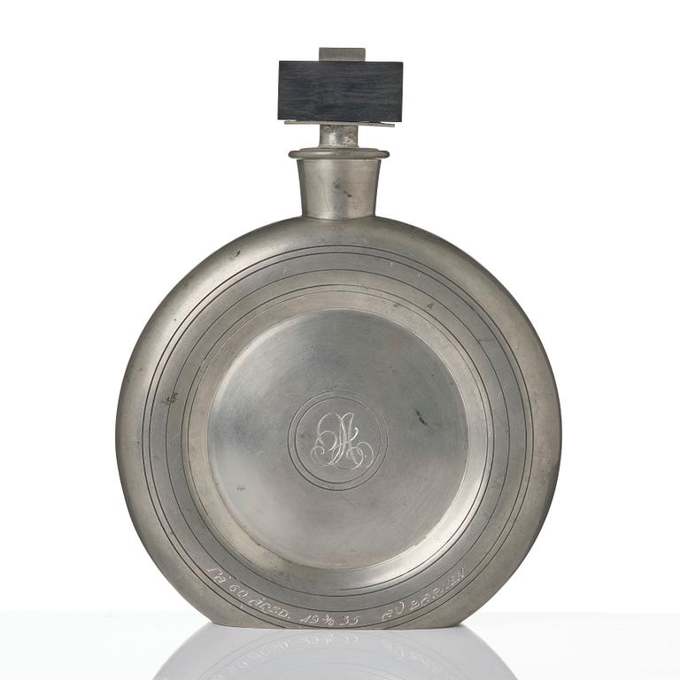 Sylvia Stave, Decanter, cigarette holder, and inkwell, C.G. Hallberg, Stockholm, 1930s.