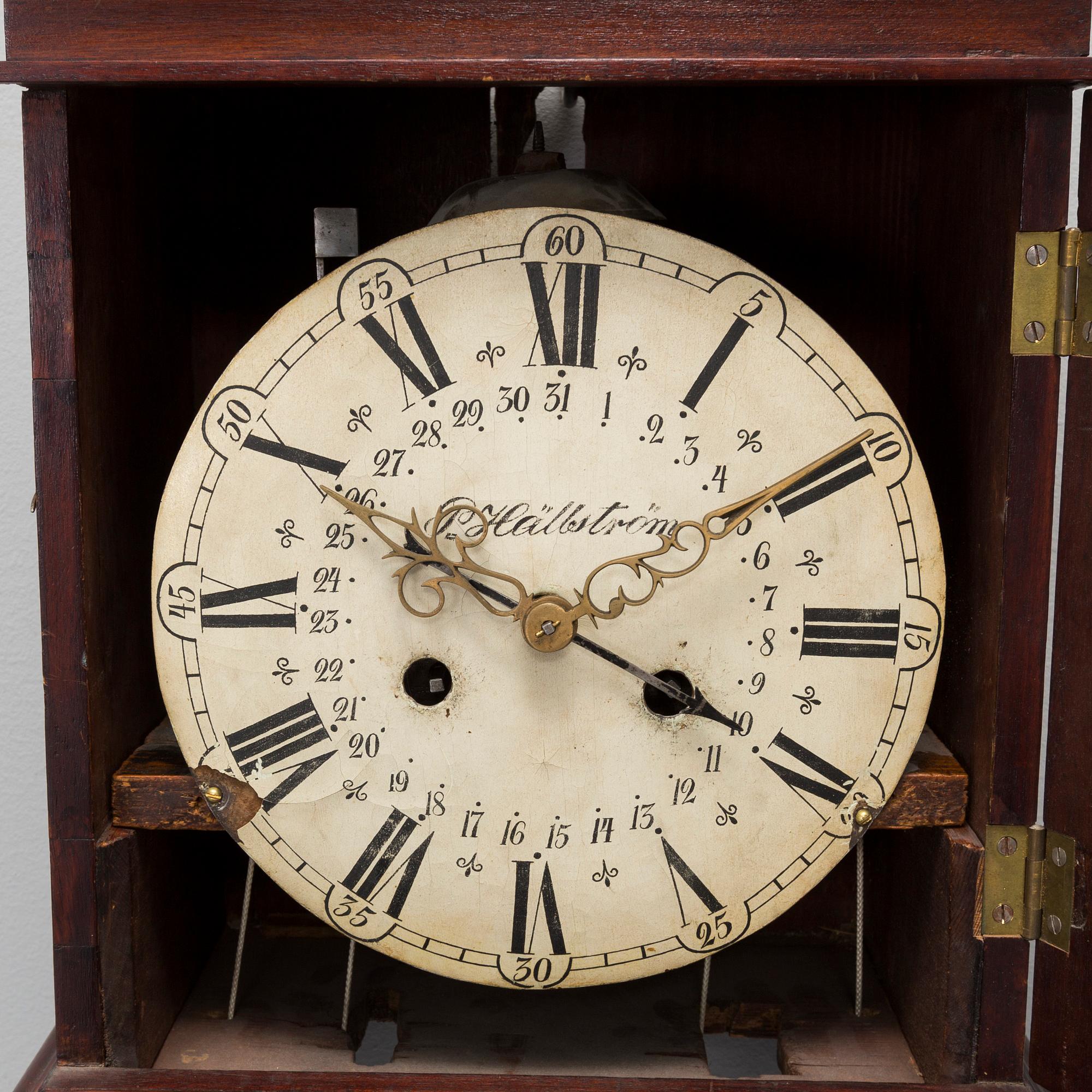 A 19th century wall clock.