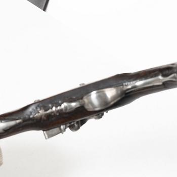 Flintlock pistol, attributed to Angelo Bini, Italy, late 18th century.