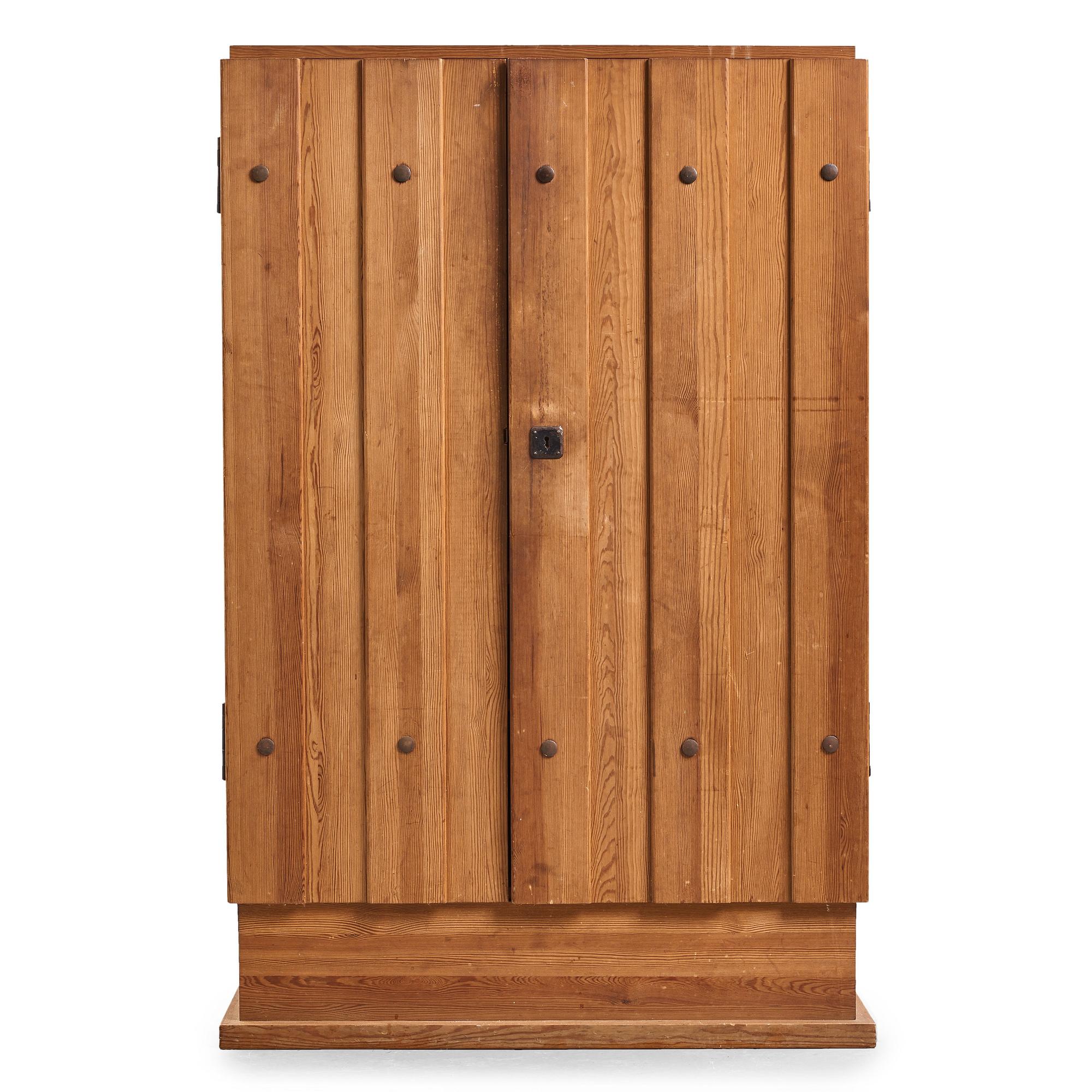 Axel Einar Hjorth, a stained pine cabinet "Lovö", Nordiska Kompaniet, Sweden 1930's.