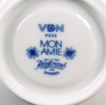 KAFFESERVISDELAR, 19 st, porslin, "Mon Amie", Marianne Westman, Rörstrand.