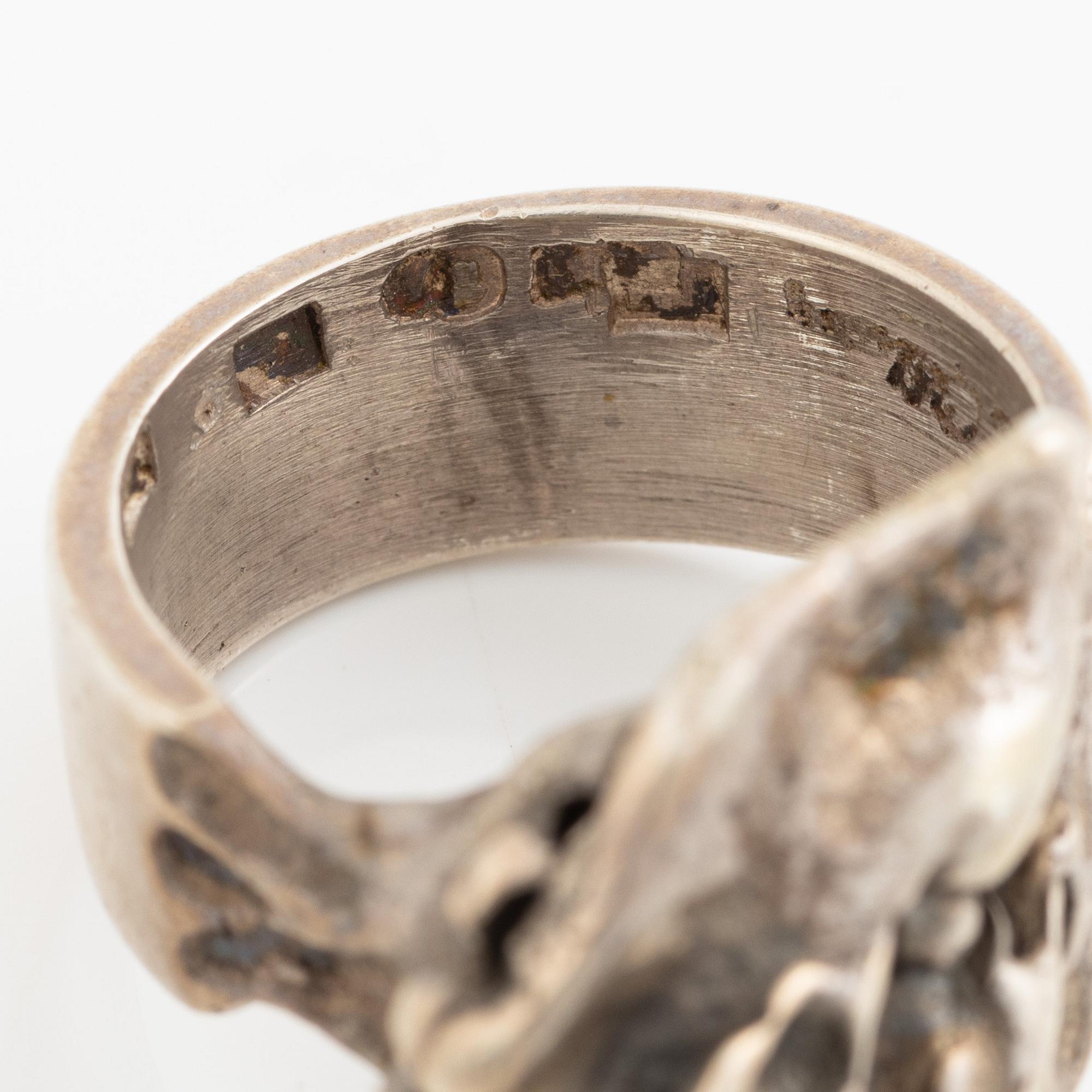 Olle Ohlsson, ring, silver.