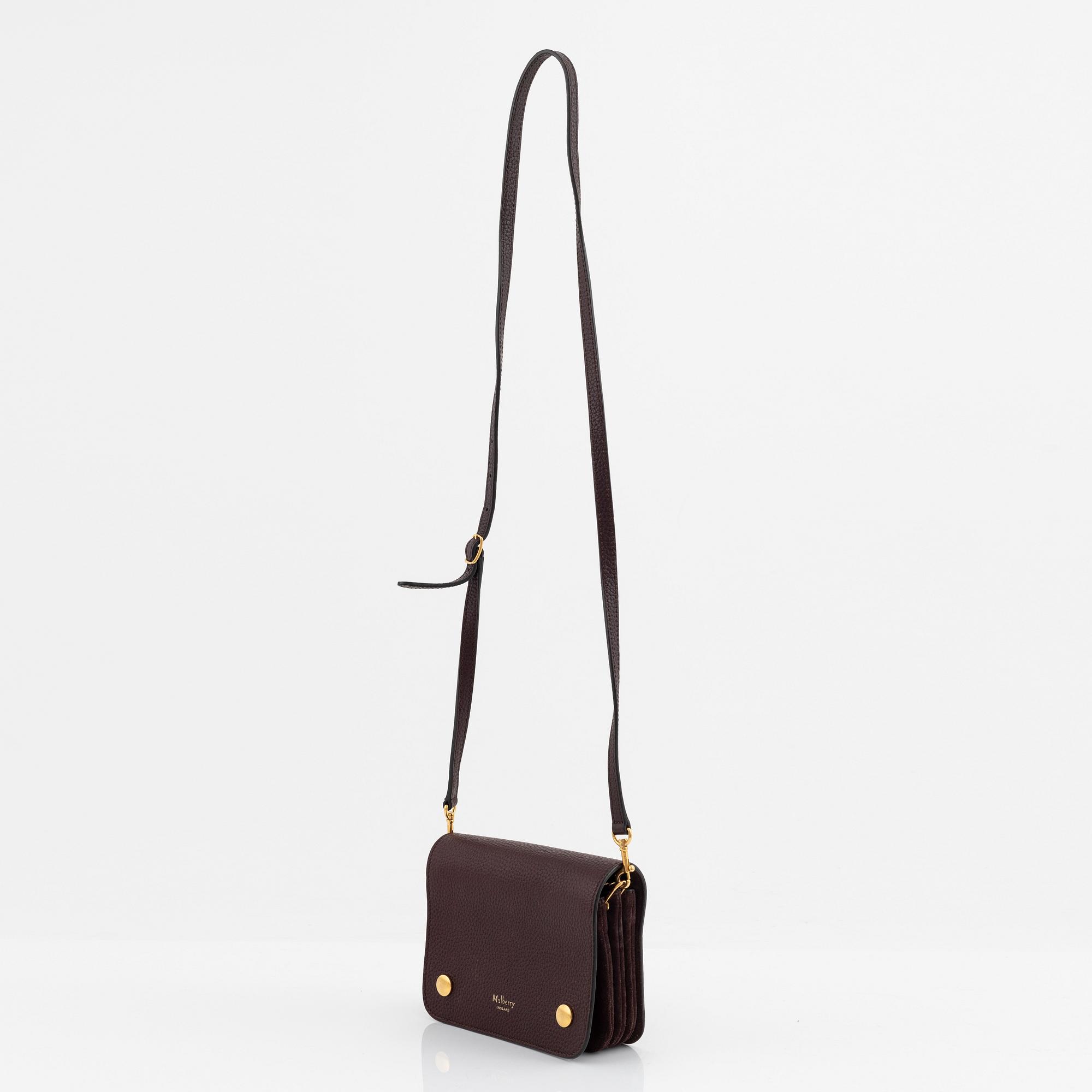 Mulberry an oxblood leather Small Clifton handbag 2017. Bukowskis