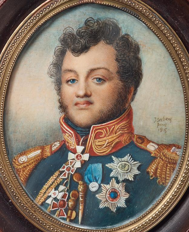 Jean-Baptiste Isabey Tillskriven, "General Aide de Camp, prins Repnin Volkonsky".