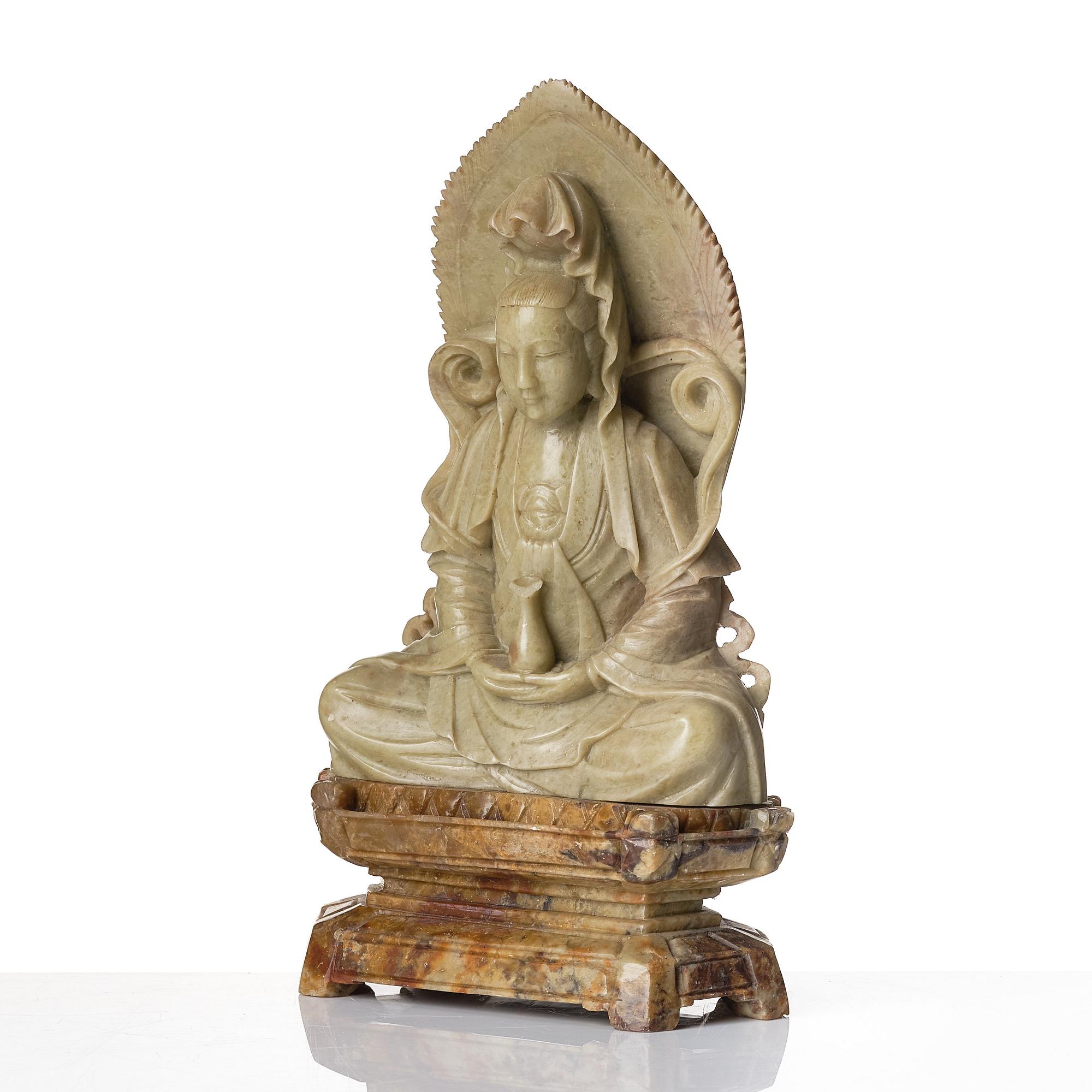 Skulptur, soapstone. Kina, tidigt 1900-tal.