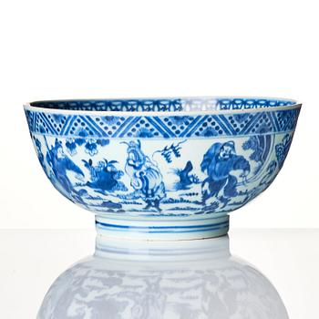 Skål, porslin. Qingdynastin, 1700-tal.
