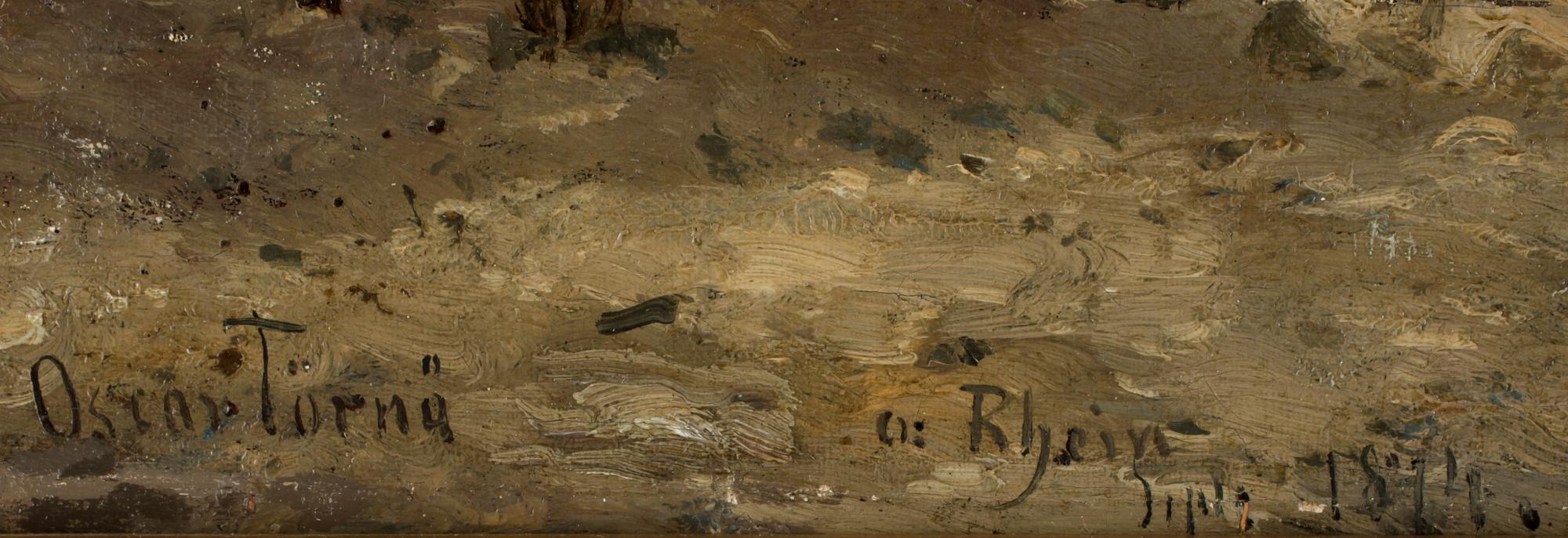 OSCAR TÖRNÅ, olja på duk, sign o dat 1874.