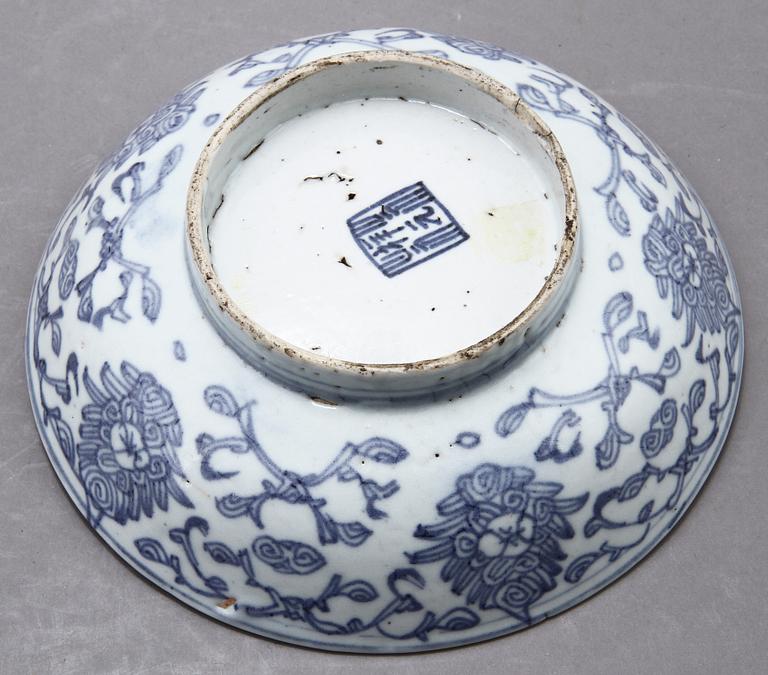 PARTI PORSLIN, 4 delar, Kina, bl. a. 1700-tal.