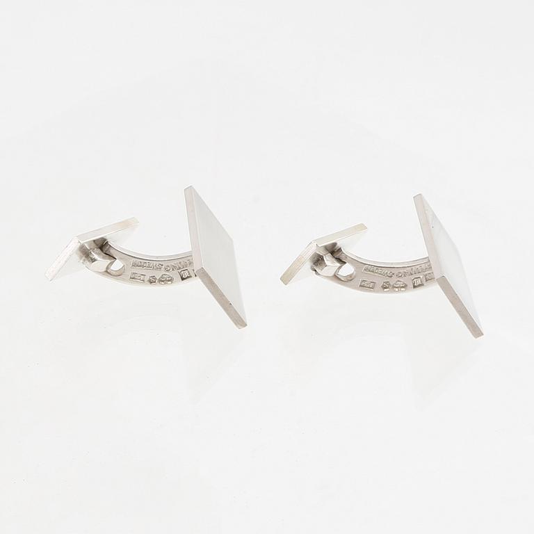 Wiwen Nilsson, a pair of sterling silver cufflinks, Lund 1965.