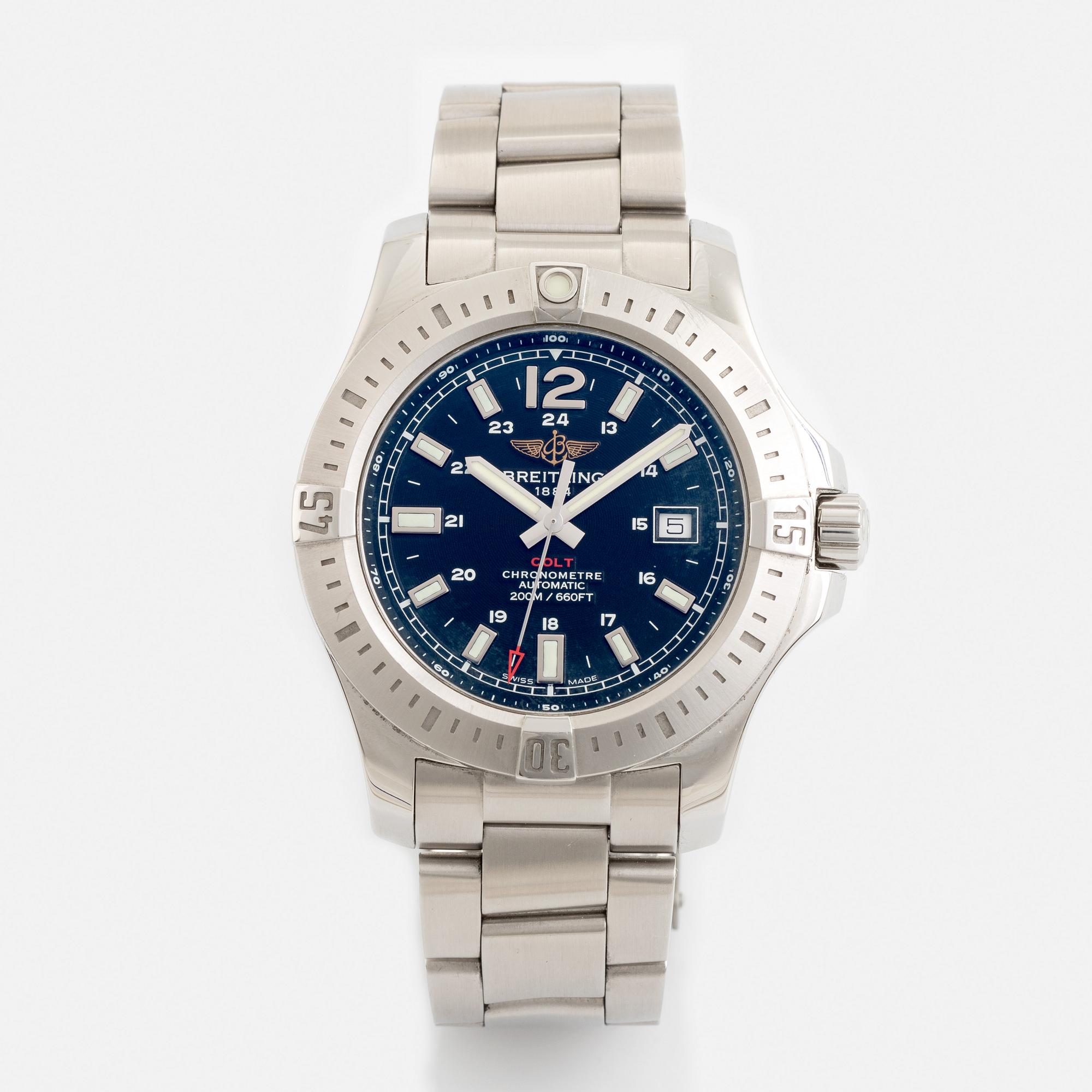Breitling, Colt Automatic, wristwatch, 44 mm.
