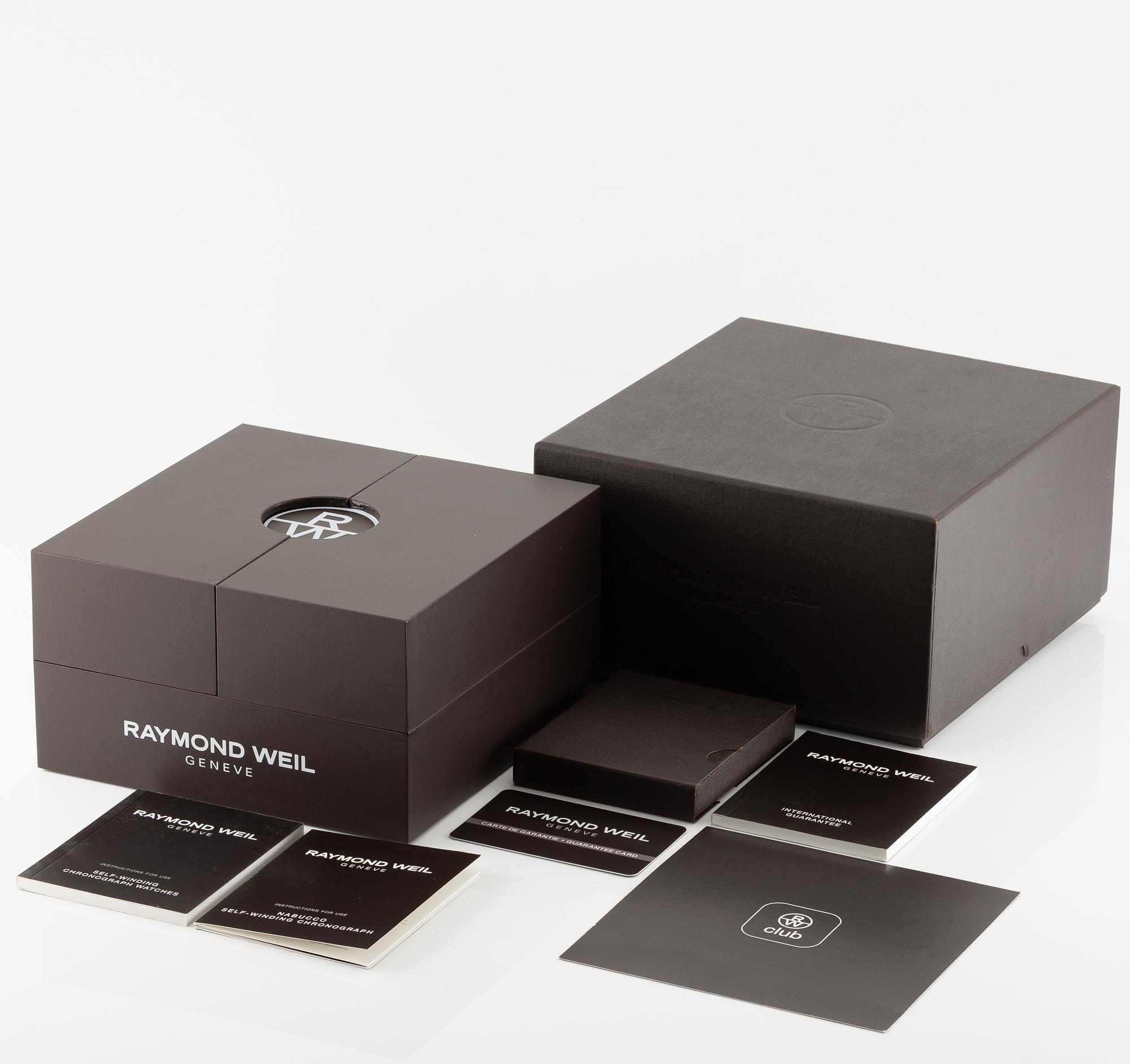 Raymond Weil, Nabucco, chronograph, wristwatch, 46 mm.