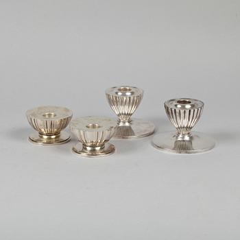 LJUSSTAKAR, 2+2, Sterling, Flavia Stockholm 1955. Ca 660 g.