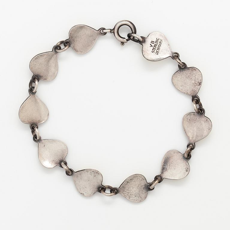 Volmer Bahner, Armband, silver, emalj. Danmark.