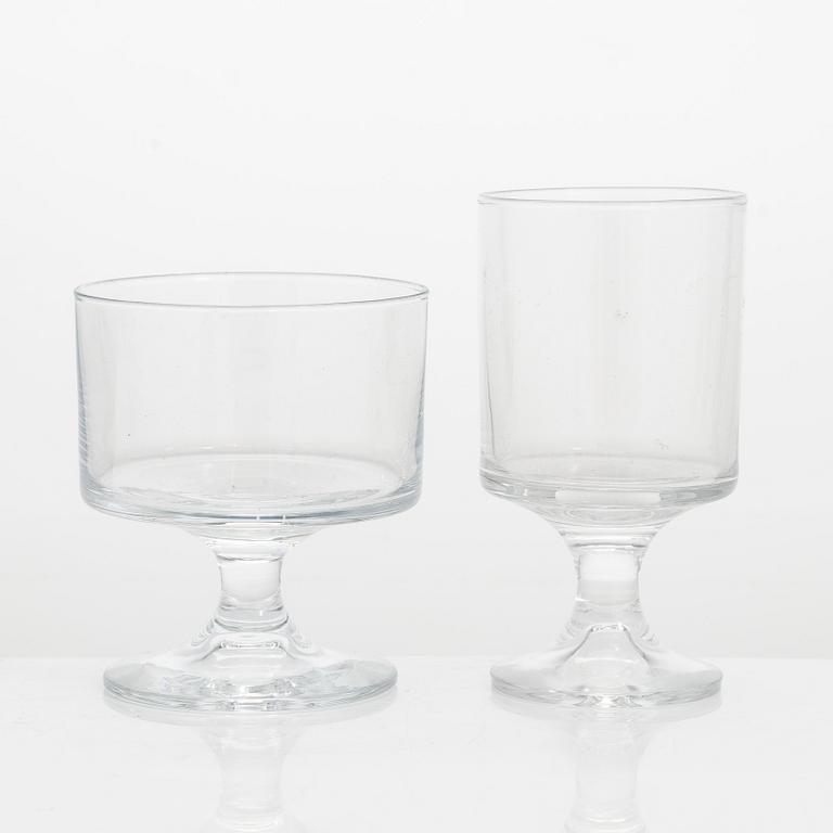 Tapio Wirkkala, a 37-piece 'Karelia' glassware set for Iittala, last quarter of the 20th century.