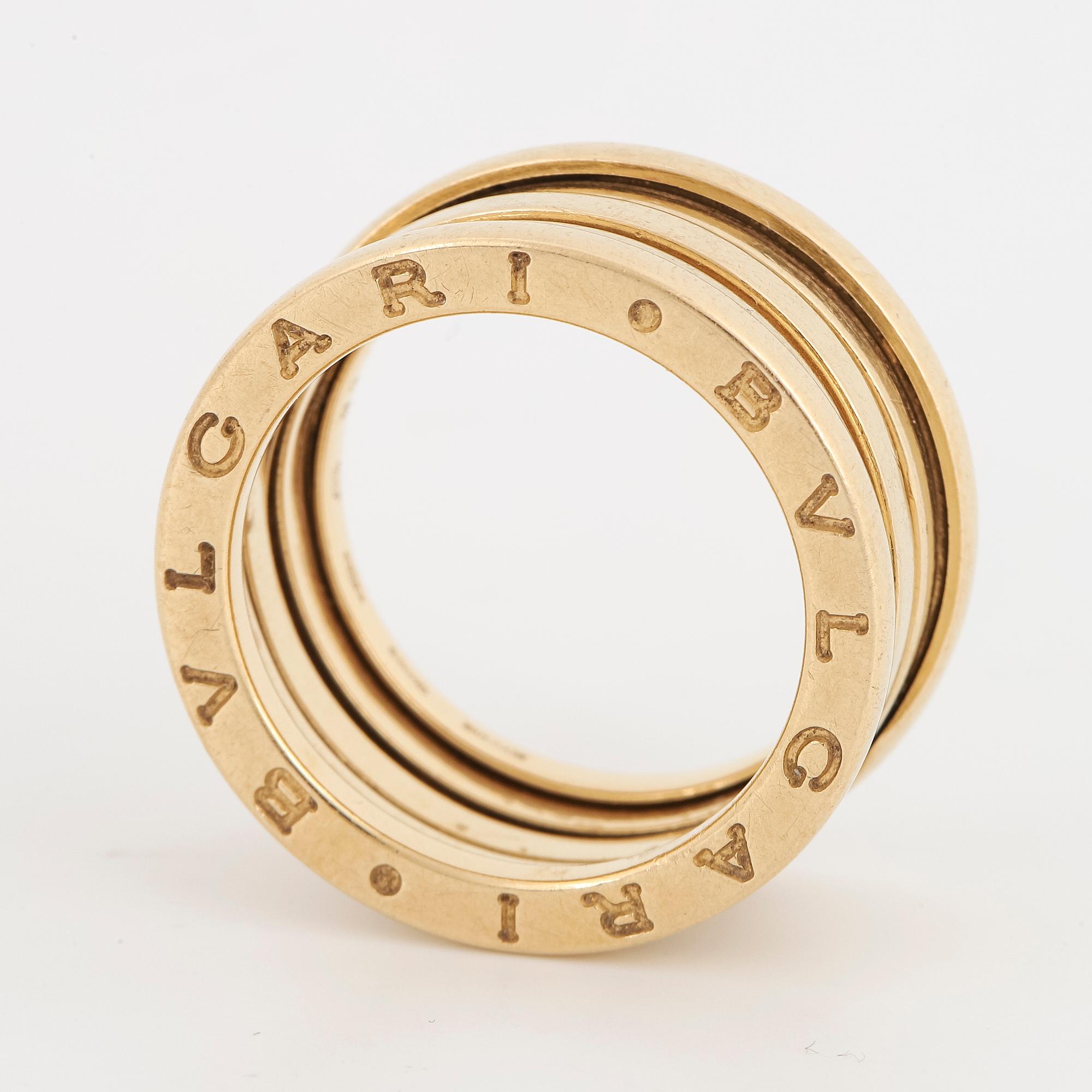 BULGARI, B.zero1 18K gold ring.
