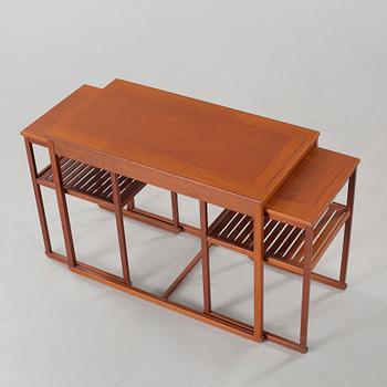 CARL MALMSTEN, satsbord, 3 delar, "Släden", Åfors Möbelfabrik, JUbileumsmodell, nr 396, 1988.