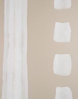 Clay Ketter, "White over grey wall painting".